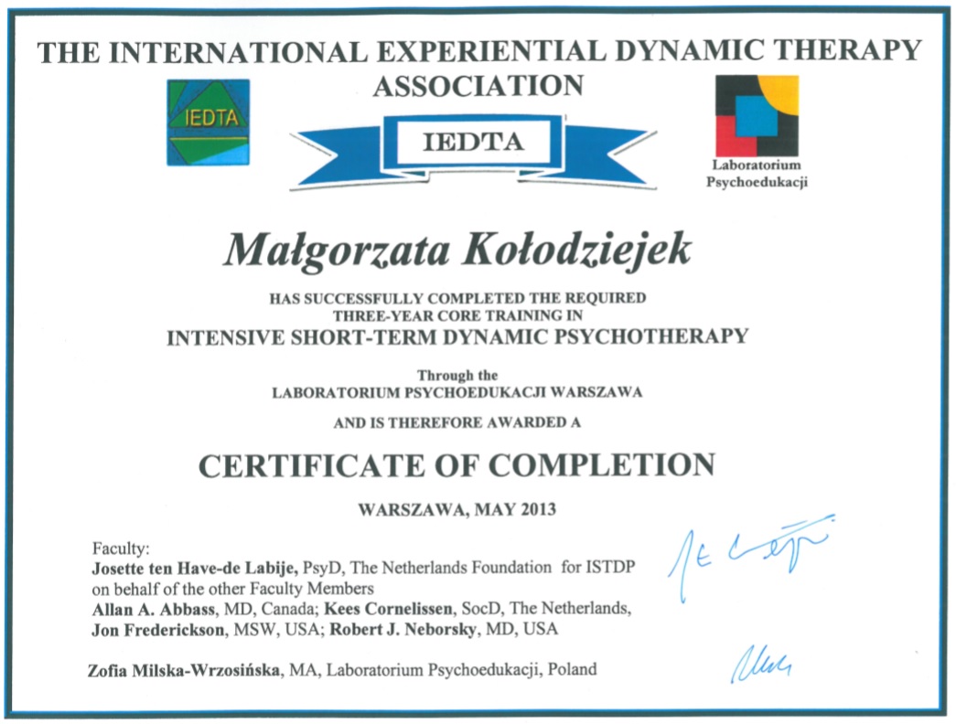 Certificate 1